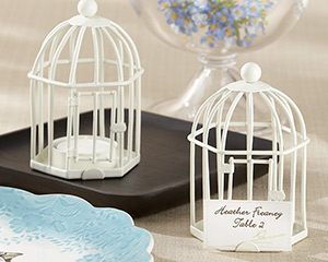 "Love Songs" Birdcage Tea Light/Place Card Holder