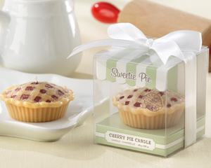 Sweetie Pie Scented Cherry Pie Candle (Set of 4)