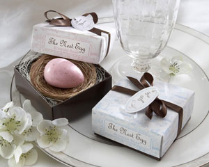 "The Nest Egg" Scented Egg Soap in Nest (Pink or Blue)