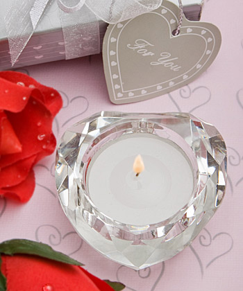 Choice Crystal Collection heart candles