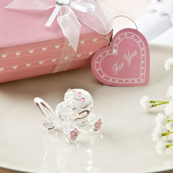 Choice Clear Crystal Baby Shoe ~ Christening Gifts & Favors 