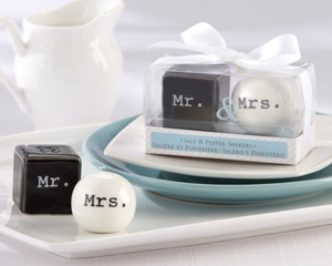 Mr. Mrs. Ceramic Salt Pepper Shakers