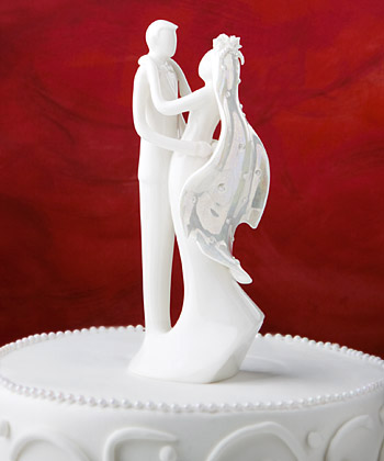 Exquisite bride and groom design cake topper