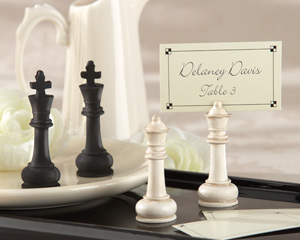"Check Mate!" King and Queen Place Card/Photo Holder (Set of 12 Assorted)