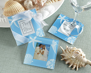 Four Seasons Glass Photo Coasters  Summer