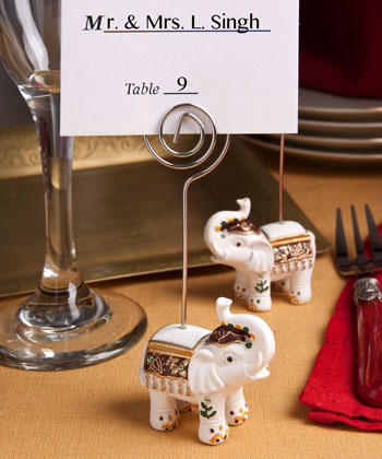 Good Luck elephant place card holders