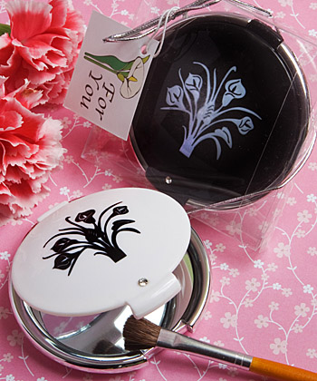 Classy Compacts Collection calla lily design compact favors