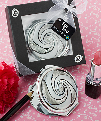 Murano Glass Collection mirror compact favors