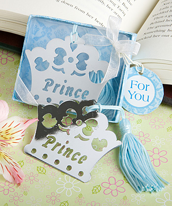 Prince design book mark favors