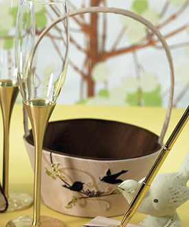 Love Bird Flower Girl Basket