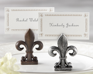 Fleur-de-Lis Place Card/Photo Holder (Set of 4)