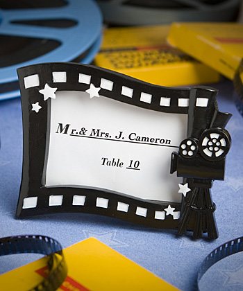 Hollywood movie themed place card/photo frame