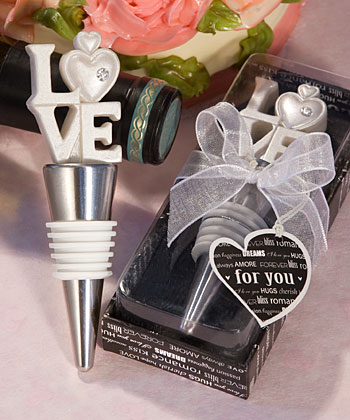 LOVE themed bottle stoppers