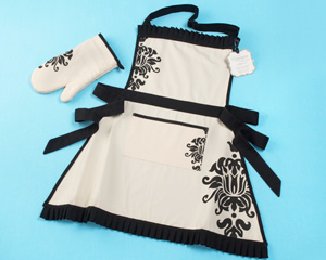 "Kensington" Personalized Apron and Oven Mitt