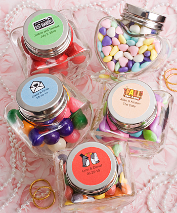 Personalized Expressions Collection heart shaped glass jars
