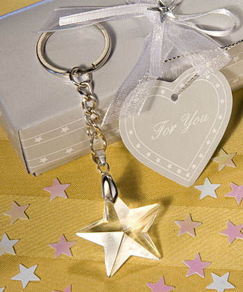 Star Light Crystal Star Keychains