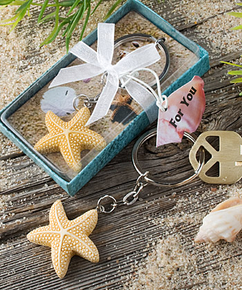 Star design keychain favor