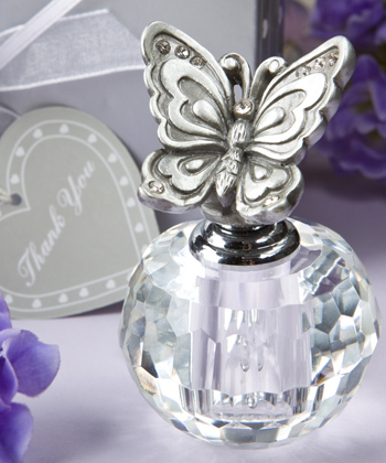 butterfly themed perfume bottle favors