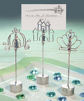 Cinderella-style Place Card Holder Favors