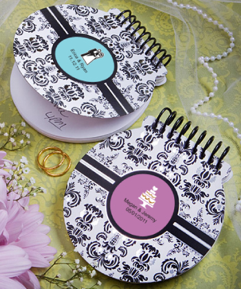 Personalized Expressions Collection damask design notebook favors