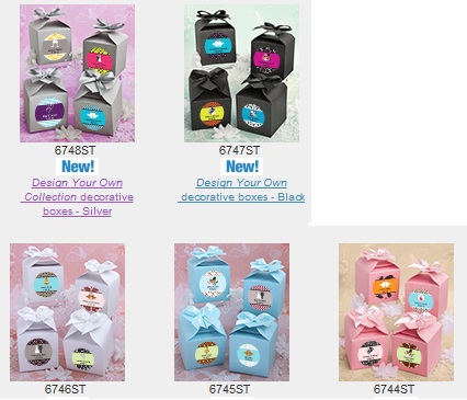 Design Your Own  Collection decorative boxes - Blue