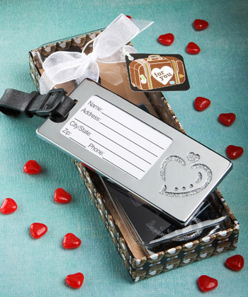 heart design luggage tags