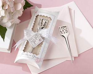"L-O-V-E" Chrome Letter Opener in Pillow Box Packaging