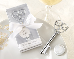 Simply Elegant Key To My Heart Bottle Opener