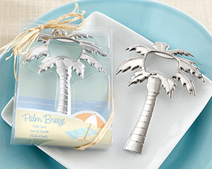 "Palm Breeze" Chrome Palm Tree Bottle Opener