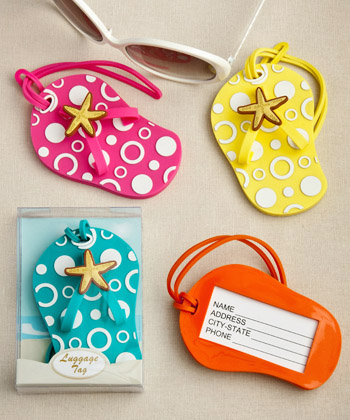 Flip Flop luggage tags in decorative 24 box (Set of 24)