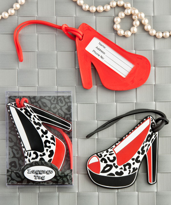 Shoe design luggage tags