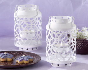 Skylights white Openwork Mini Lantern