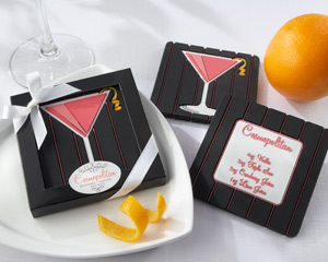 "Oh, So Cosmopolitan" Reversible Recipe Coaster