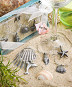 Unique beach themed wine charms