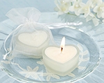 HeartLights Frosted Glass Heart Candles (Set of 4)