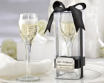 "Let's Celebrate!" Champagne Flute Gel Candle (Set of 4)