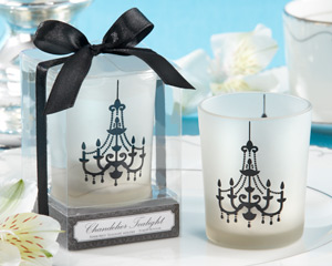 Chandelier Frosted-Glass Tealight Holder (Set of Four)