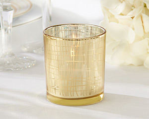 Classic Gold Stripe Tealight Holder (Set of 4) Classic Gold Stripe Tealight Holder (Set of 4) Classic Gold Stripe Tealight Holder (Set of 4)