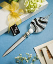 Murano Glass Collection letter opener favors - black - white)