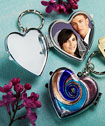 Murano Glass Collection, lovely locket keychain favors (multi-color)