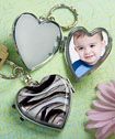 Murano Glass Collection, lovely locket keychain favors