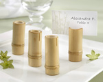 "Tranquility" Eco-Friendly Bamboo Place Card Holder with Matching Place Cards (Set of 4)