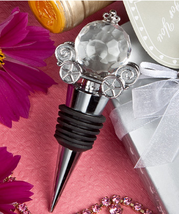 Choice Crystal Collection Pumpkin Coach Design Wine Bottle Stoppers