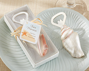 "Shore Memories" Sea Shell Bottle Opener with Thank you Tag
