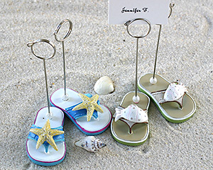 Beachcombers Flip Flop Placecard Holders - Set of 4 (2 pairs)
