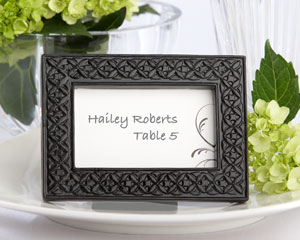 Mod Black Place Card Holder/Photo Frame