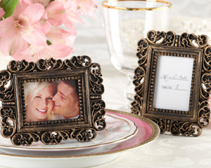 Ornate Antique Gold Place Card Holder/Photo Frame