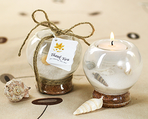 Sand and Shell Tealight Holder