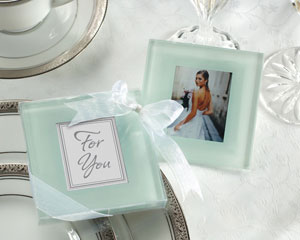 Forever Photo Frosted Glass Coasters