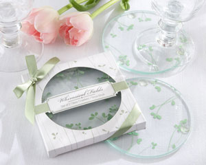 "Whimsical Fields" Spring Leaf Coasters